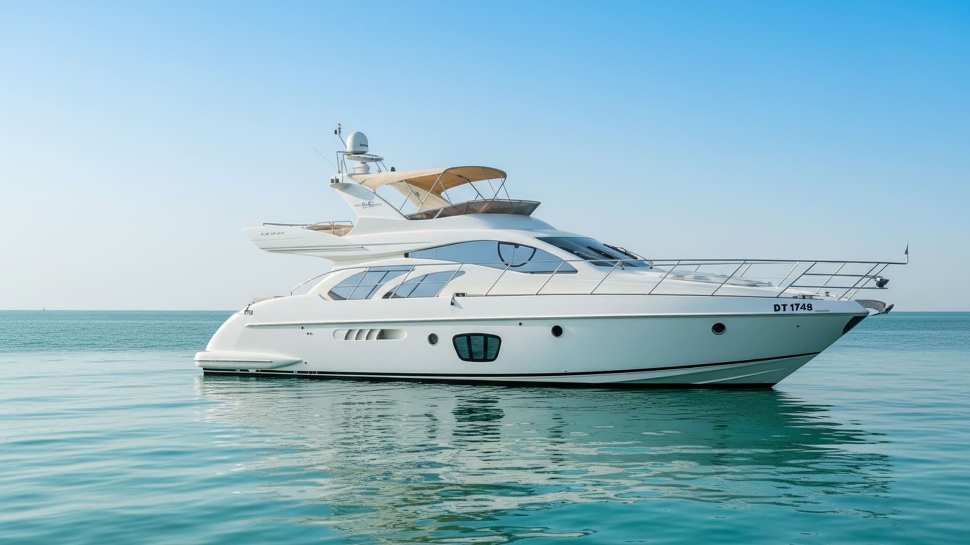 Vista exterior de yate de lujo Azimut My Choice 55 ft