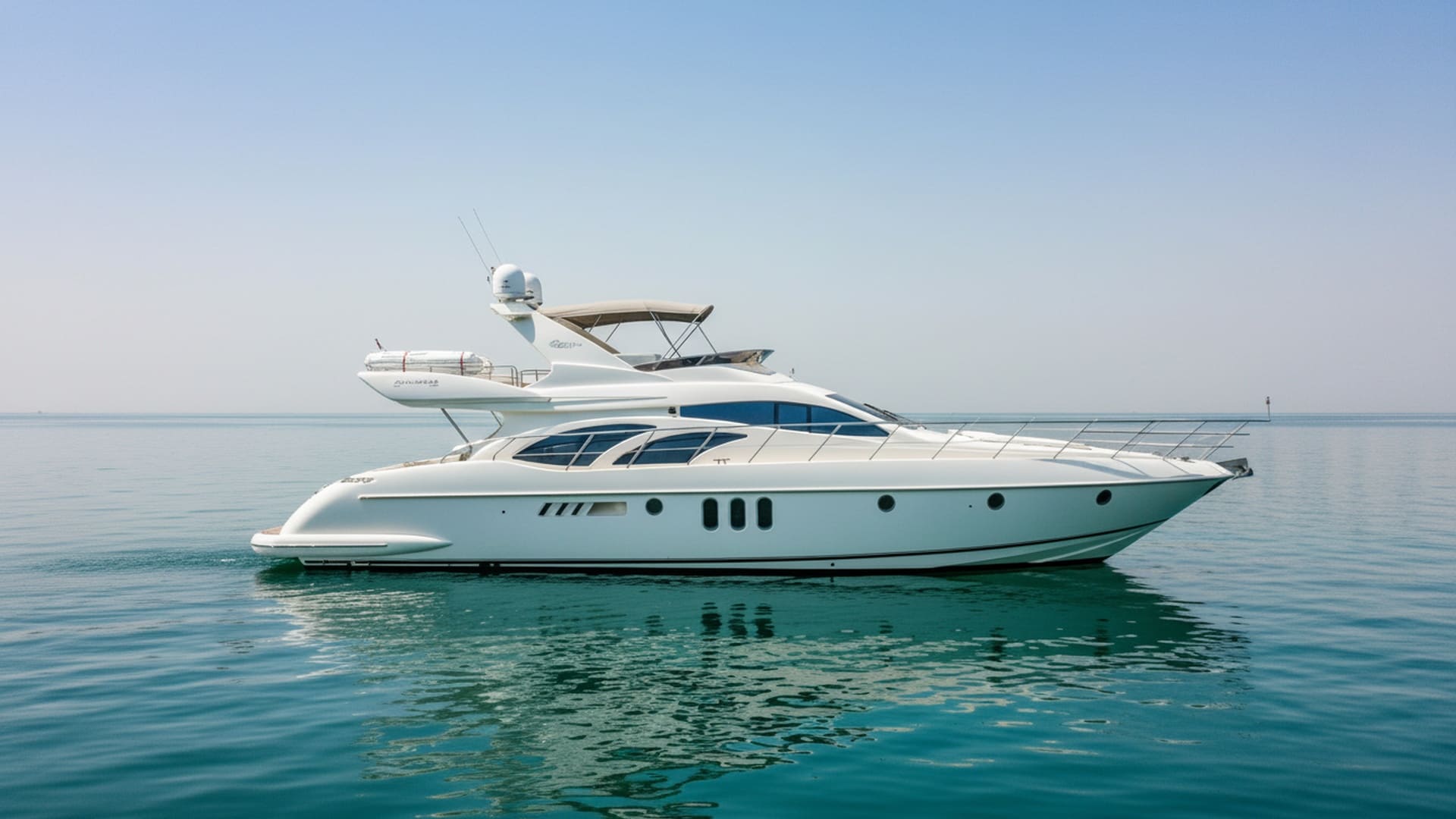 Widok zewnętrzny luksusowego jachtu Azimut Lucky Star 62 ft