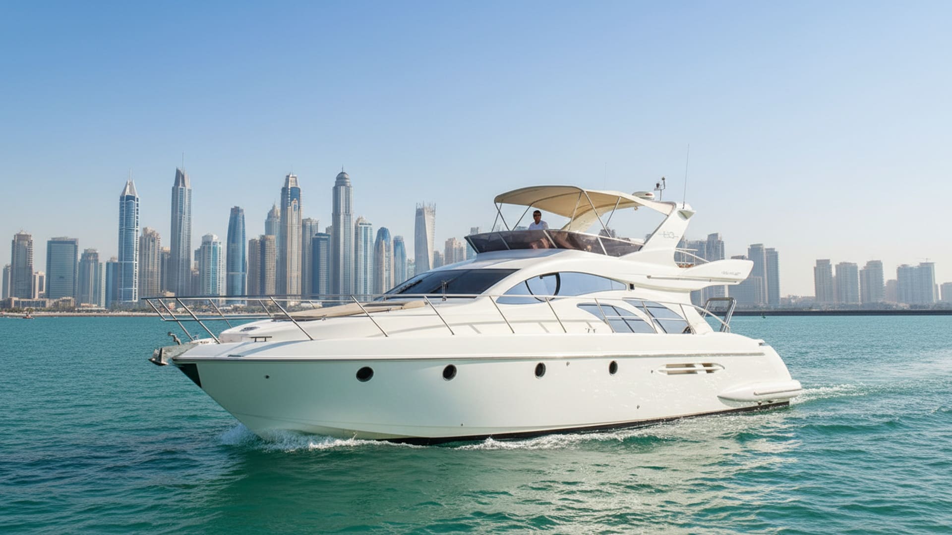 Azimut Grand Crew 50 ft yacht charter Dubai
