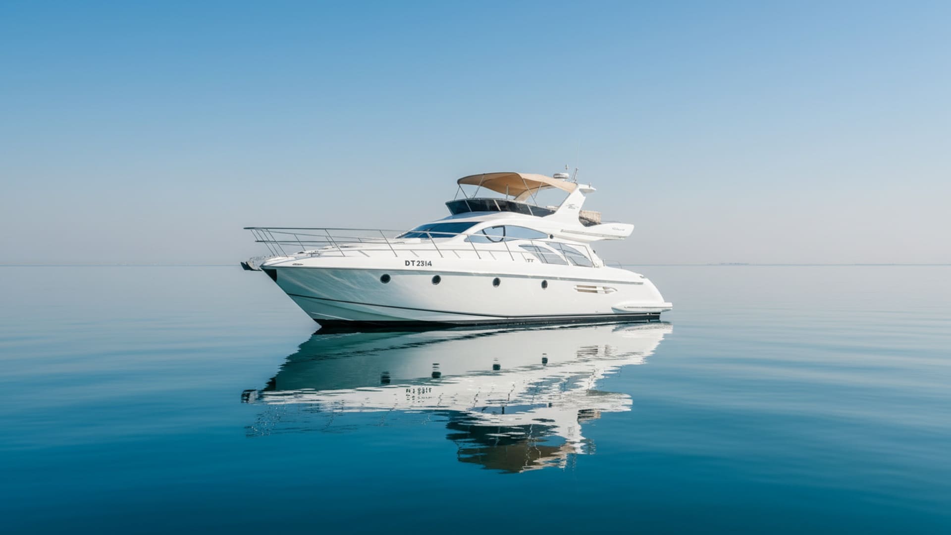 Vue extérieure du yacht de luxe Azimut Candy 50 ft