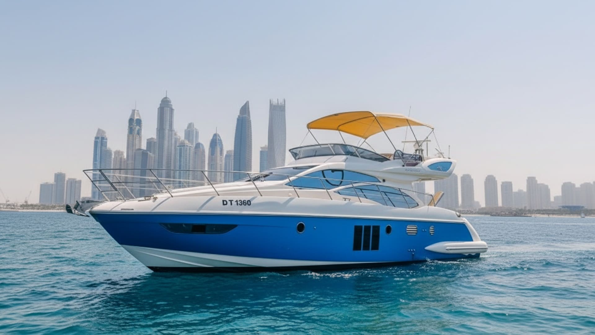 Azimut No Regrets 48 ft luxury yacht at Dubai Marina
