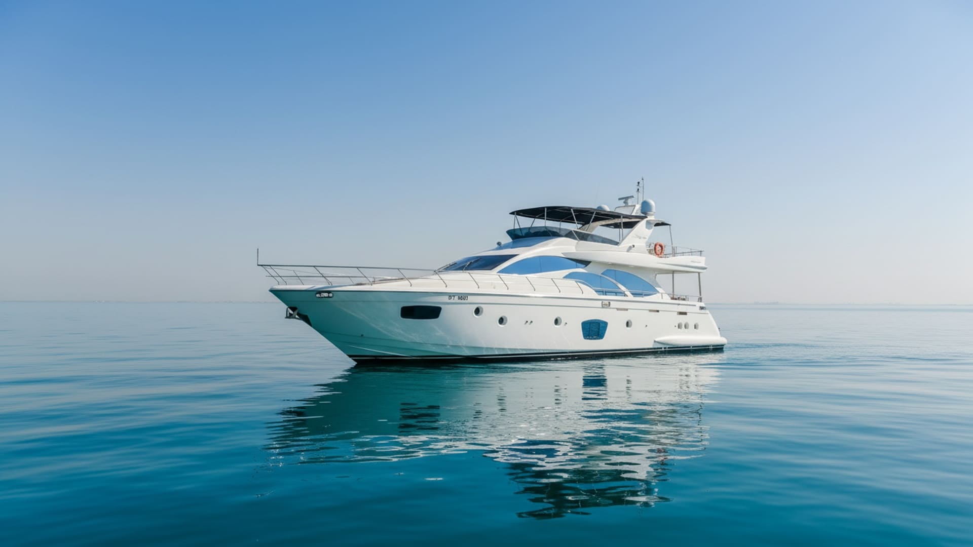Vista exterior do iate de luxo Azimut Viktoria 75 ft