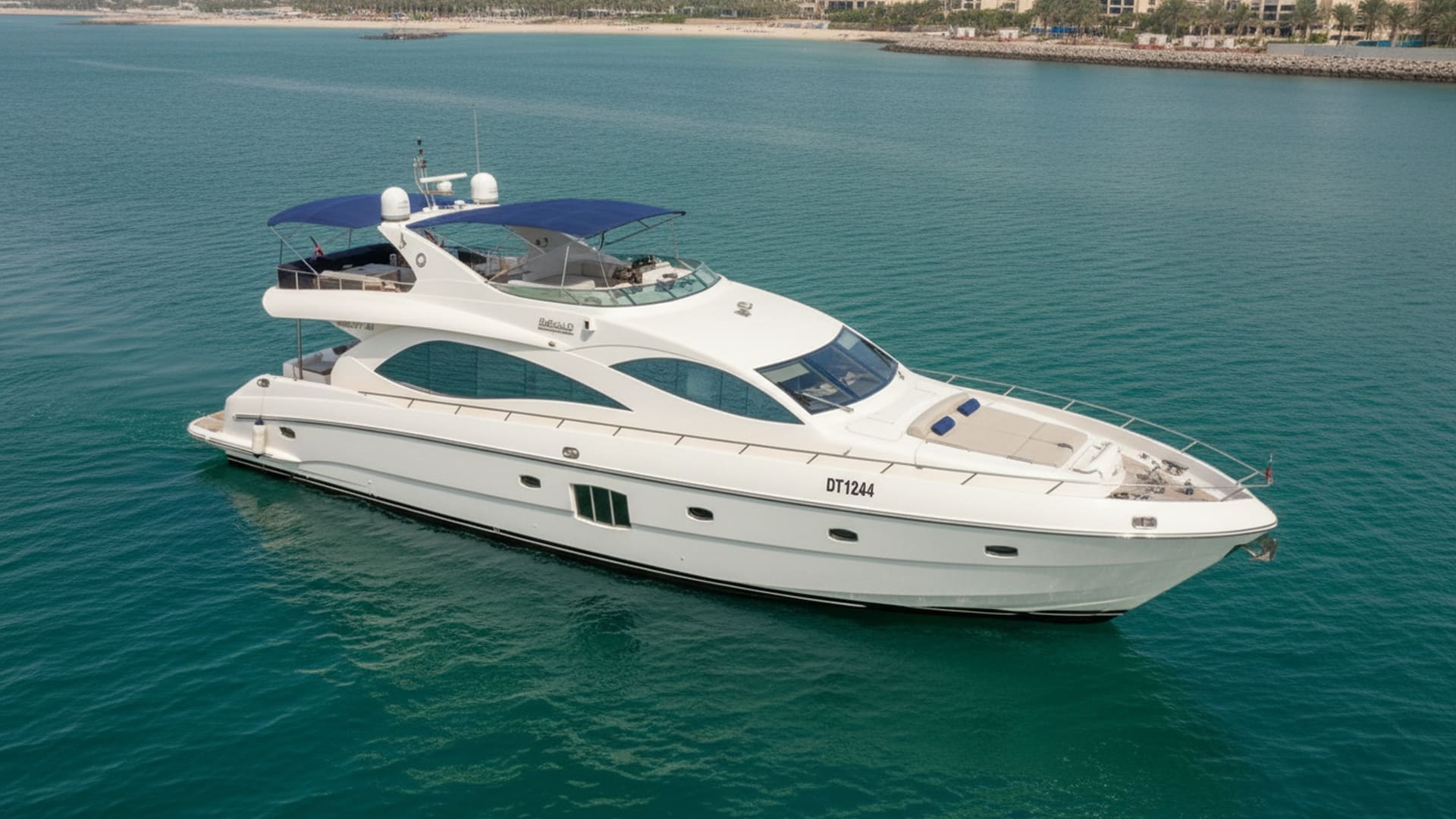 Majesty Emerald 88 ft вид с воздуха в Дубай Марине