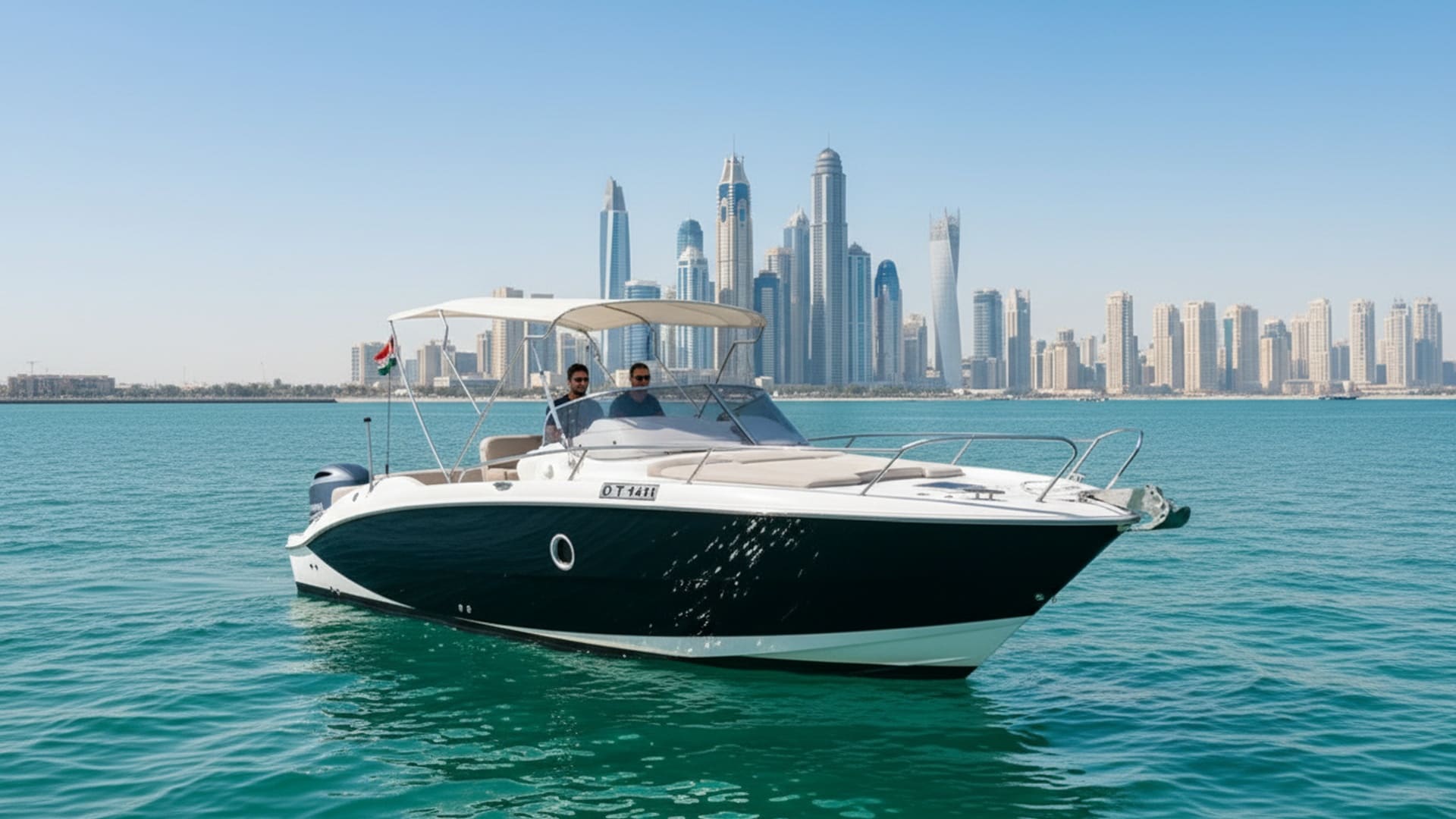 Convés e área de estar do iate Key Largo 27 ft