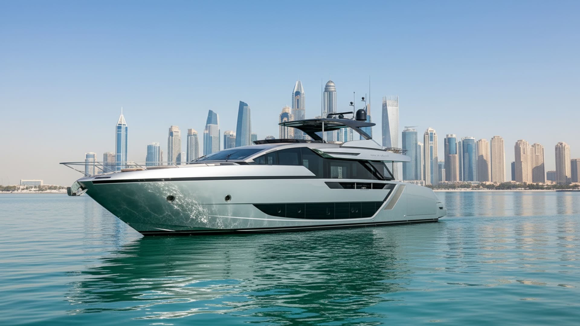 Riva 82 ft yacht deck and seating area