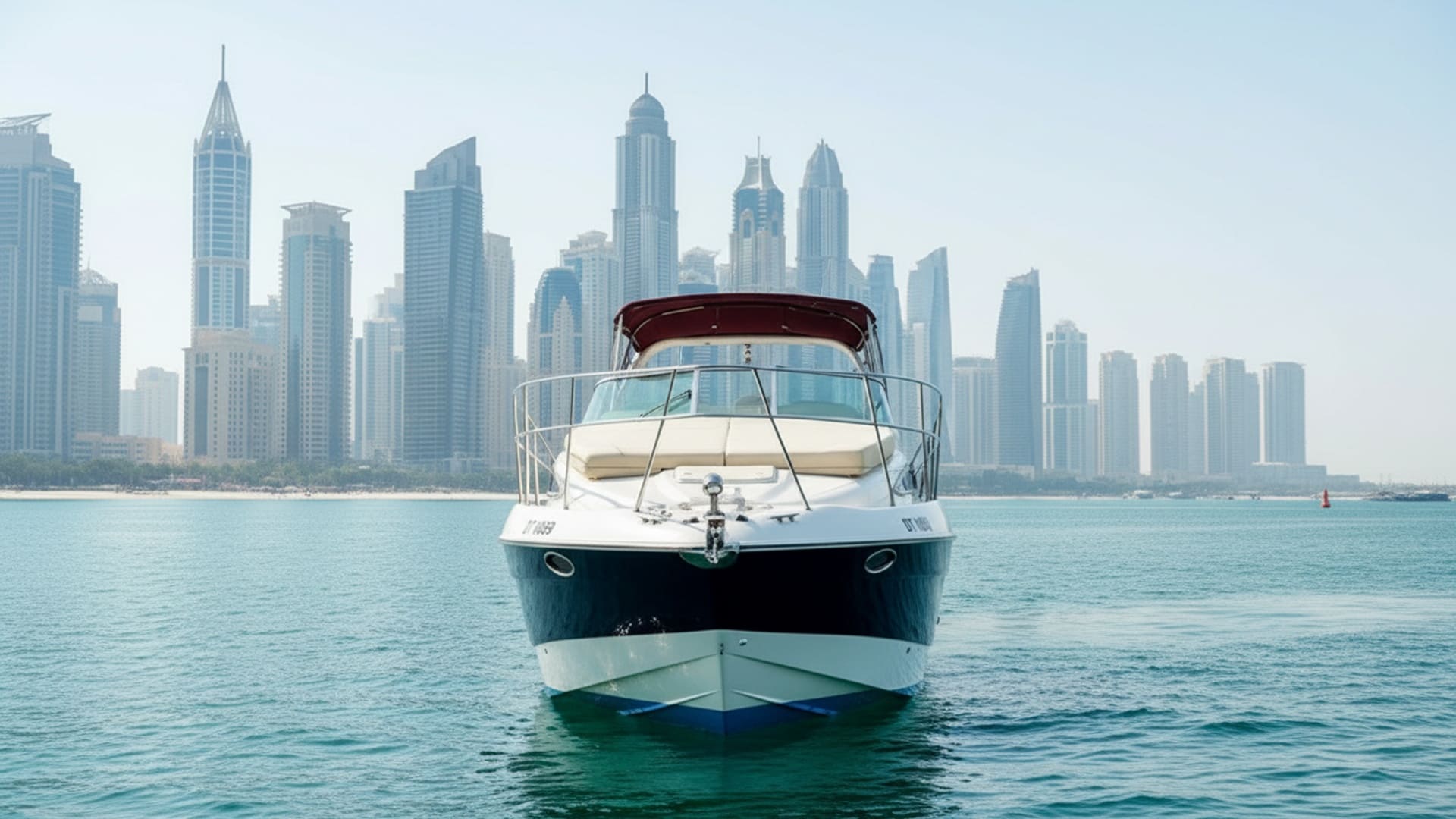 Pont et espace salon du yacht Regal 33 ft